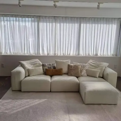 Professional Indoor Furniture Living Room Sectional Chaise Lounge Suite Sofa Set